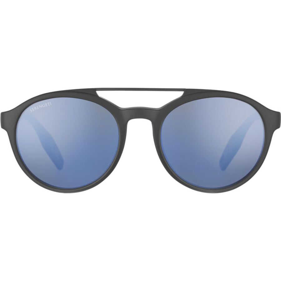 LEANDRO, Matte Dark Gray with Matte Dark Gunmetal Metal Insert-Mineral Polarized 555nm Blue Cat 2 to 3, hi-res